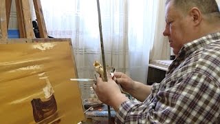Очередной телеурок от Сергея Воржева: картина мастихином