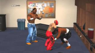 WWE Smackdown Vs Raw 2011 Road To WrestleMania "Mysterio" - Part 14 - Handicap Backstage Brawl