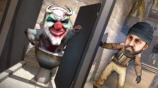 ТУПОЙ МАНЬЯК СЛУЧАЙНО НАШЕЛ ТЕЛЕПОРТ В ТОЛЧКЕ! (CS:GO Смешные Моменты)