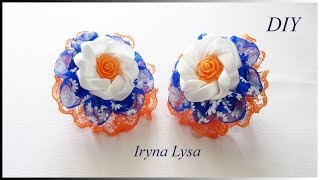 DIY Scrunchy With Kanzashi Flowers