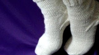 Как вязать носки спицами - How to knit socks