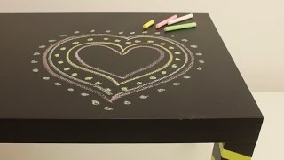 Cómo hacer una mesa con pintura de pizarra para niños