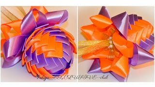 Новогодний шар из лент\ Игрушки на ЁЛКУ  своими руками