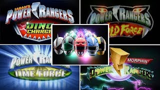 Top 10 Power Rangers Logo Animations | Power Rangers Opening Theme Songs | Superheroes