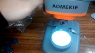 Китайский бинокулярный микроскоп aomekie 40x