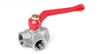 Шаровый кран VALTEC VT.360.N.04 1/2" F трехходовой