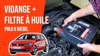 Vidange et changement du filtre à huile POLO 5 1.6 TDI ?