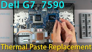 Dell G7 7590 Disassembly, fan cleaning and thermal paste replacement