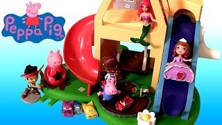 Peppa Pig Wind & Wobble Playhouse Weebles With Playdoh Muddy Puddles Slide Peppa Cars Micro Drifters