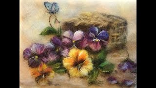ЖИВОПИСЬ  ШЕРСТЬЮ ✨ ЛУЧШИЕ  КАРТИНЫ  С  ЦВЕТАМИ