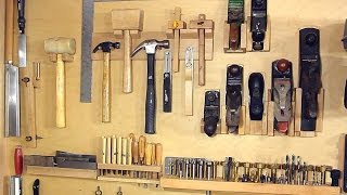 Not a french cleat system for organizing hand tools