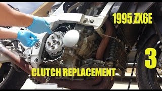 95 Kawasaki ZX6e clutch replacement