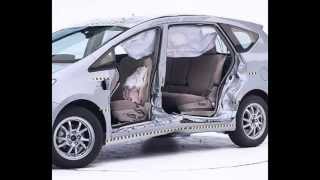 IIHS - 2012 Toyota Prius v - side crash test / GOOD evaluation /