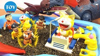 Đồ chơi Doremon - Songoku giải cứu Nobita thoát khỏi mèo máy màu vàng