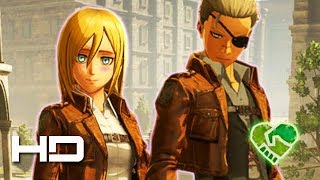 ATTACK ON TITAN 2 (PS4) More Christa Romance - Walkthrough Gameplay Cutscene