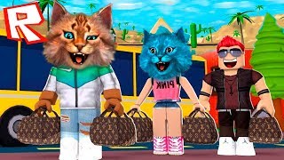 ВЕСЁЛЫЕ ПРИКЛЮЧЕНИЯ В РОБЛОКС КОТИК ИГРОМАН И КОТЁНОК ЛАЙК ROBLOX