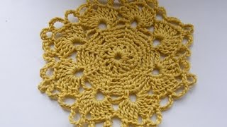 Вязание крючком. Круглый очень красивый мотив.Round mótíf