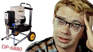 Маляры плачут! У них забрал работу окрасочный аппарат для нанесения шпатлевки DP-6880!!!