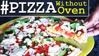 How To Make Veg Pizza At Home Without Oven || Homemade Pizza Recipe in Telugu || Recipe Mania