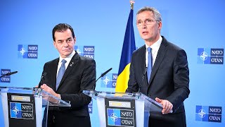 NATO Secretary General with the Prime Minister of ?? Romania Ludovic Orban, 09 JAN 2020