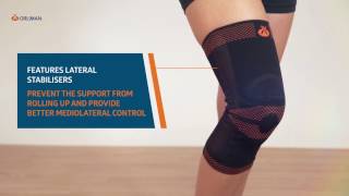 Knee support with lateral stabilizers Rodisil®