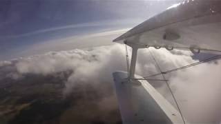 Самолёт Ан 2 Вид из кабины пилотов Красивые небо и земля Разбег взлёт и набор высоты 2200 метров