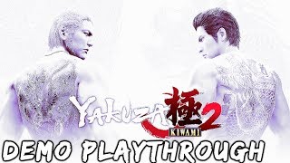 Yakuza Kiwami 2 ENGLISH DEMO Playthrough (Combat, Bosses, Story)