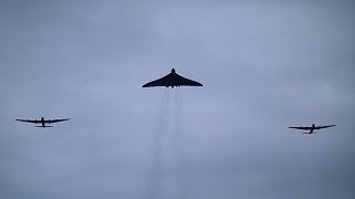 Avro Vulcan Bomber & Double Avro Lancaster Bombers - The Three Sisters