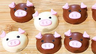 【バレンタインチョコ】可愛い動物チョコHow to make Cute chocolate made with silicone mold