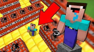 ТОЛЬКО НУБ НЕ ПРОЙДЕТ ЛАБИРИНТ ИЗ ДИНАМИТА ! КАК ВЫЖИТЬ НУБУ MINECRAFT ТРОЛЛИНГ ЛОВУШКА ЗАЩИТА