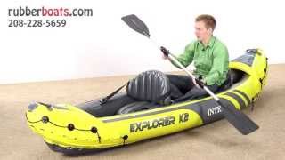 Надувной двухместный каяк Intex Explorer К2 68307