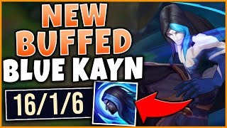 *NEW* BUFFED BLUE KAYN IS ACTUALLY AMAZING | HARD CARRY IN CHALLENGER - League of Legends
