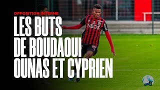 Les buts de Boudaoui, Ounas et Cyprien