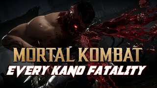 Mortal Kombat: Every Kano Fatality (MK1 to MK11) (1080P/60FPS)