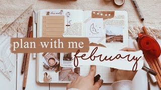 FEBRUARY plan with me 2019 ☾ coldbujo