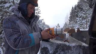 Охота на куницу капканами.