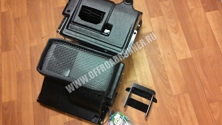 Установка вентилятора отопителя модифицированного ВАЗ 21214 ниву. Lada Niva under-hood heater fan in