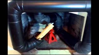 01/04/13 Reginalds Rocket Stove Fireplace  THE REBUILD
