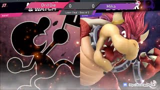 Smash à Lez Bi-Monthly #25 - OriXDie (Mr. Game & Watch) Vs. Mika (Bowser) - Loser Finals