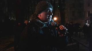 Выступление Виктора Гущина на митинге в Риге за русское образование 2017-12-14