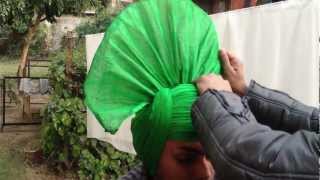 HOW TO TIE BHANGRA TURBAN: RIFAC INDIA (Rhythms International Folk Art Club)