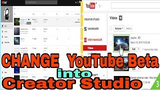 How to Change YouTube Beta into Creator Studio in Google Chrome