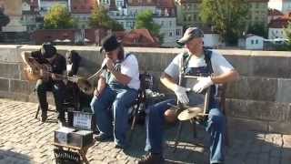 Чехия. Прага. Карлов мост. Blues Band (part 1)