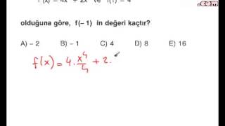 İntegral soru çözümleri videosu 1  bölüm