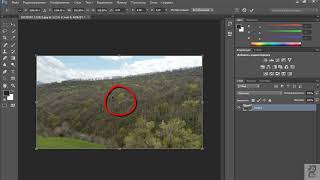 Как найти центр изображения в Photoshop