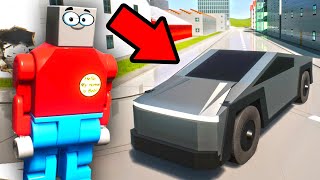 КРАШ ТЕКСТ НОВОЙ ТЕСЛЫ ИЛОНА МАСКА ТЕСЛА КИБЕРТРАК В BRICK RIGS! TESLA IN BRICK RIGS! НОВАЯ ТЕСЛА!