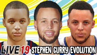 Stephen Curry Ratings and Face Evolution (NBA Live 10 - NBA Live 19)