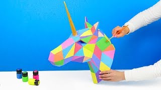 3D ЕДИНОРОГ ИЗ БУМАГИ DIY | Как сделать СВОИМИ РУКАМИ | ЧТО-ТО ПОШЛО НЕ ТАК