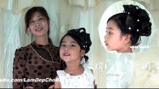 Các Kiểu tóc dài đẹp : Hướng dẫn làm Kiểu Tóc Dài Cực đẹp - Cho Bé Đi Dạ Hội Hoặc Phù Dâu