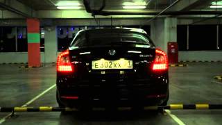 Skoda Octavia II FL работа задних светодиодных фонарей